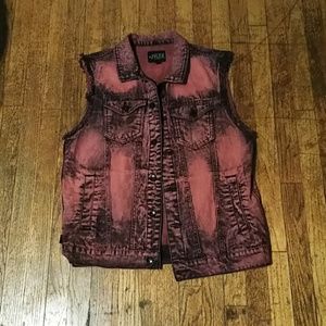 Men's large Jean vest